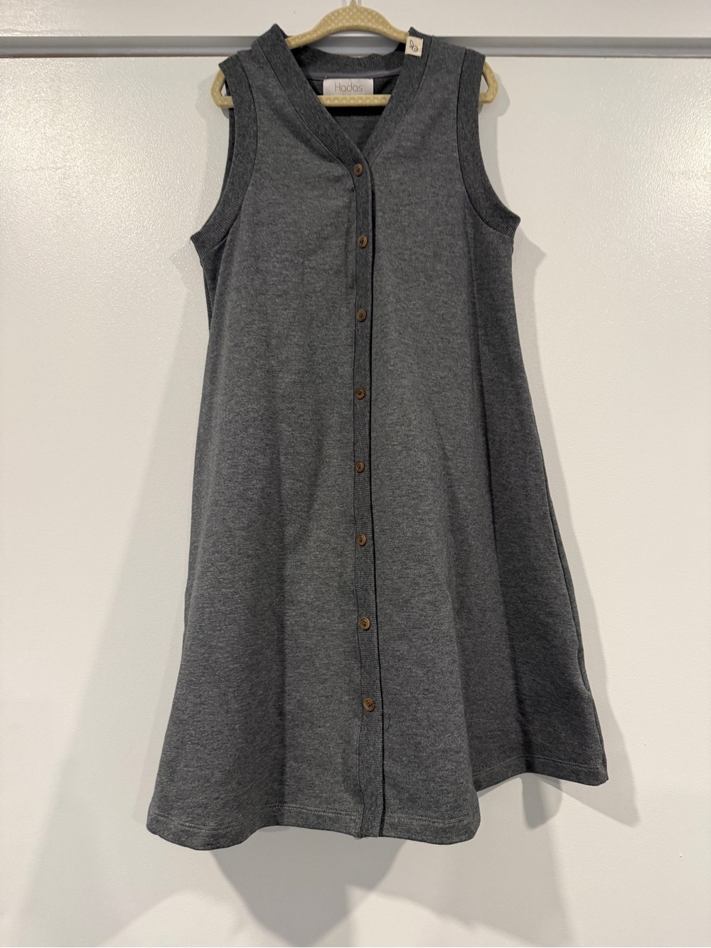 Girls sleeveless dress with buttons up the front